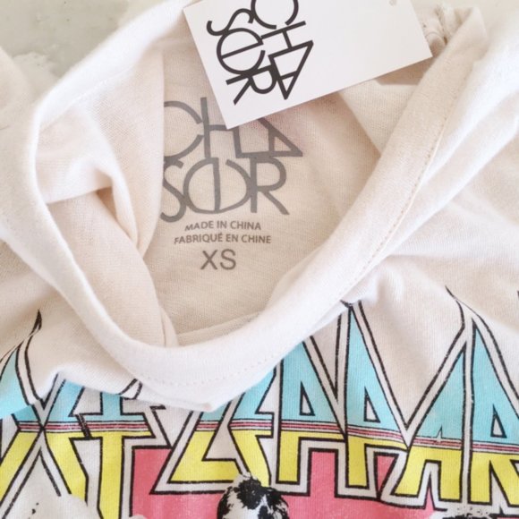 Chaser Def Leppard World Tour 87-88 Short Sleeves Tee - Picture 12 of 13